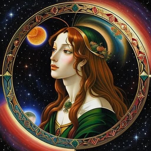 Cosmic Celestial Scene in Extreme Realism