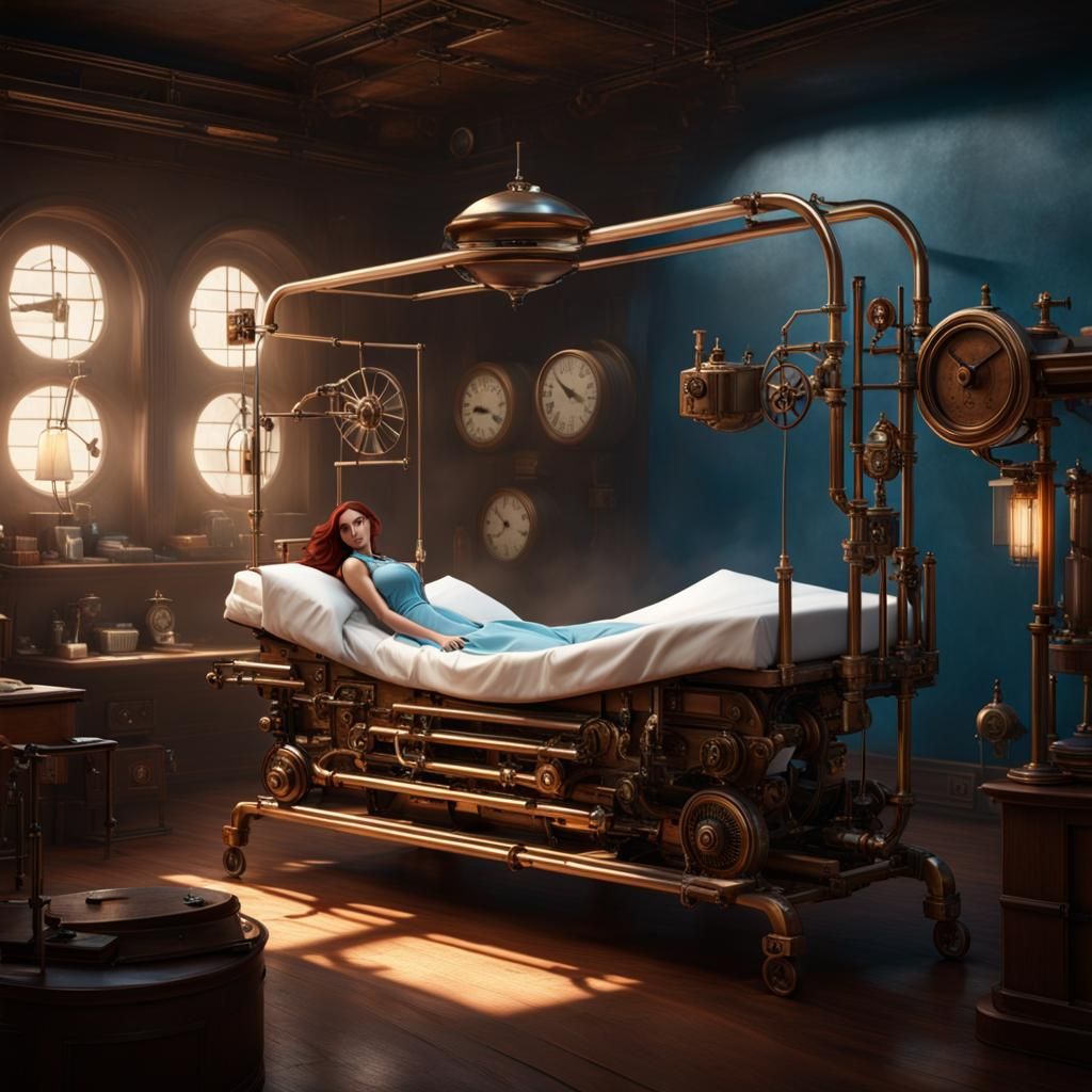 Steam punk hospital bed