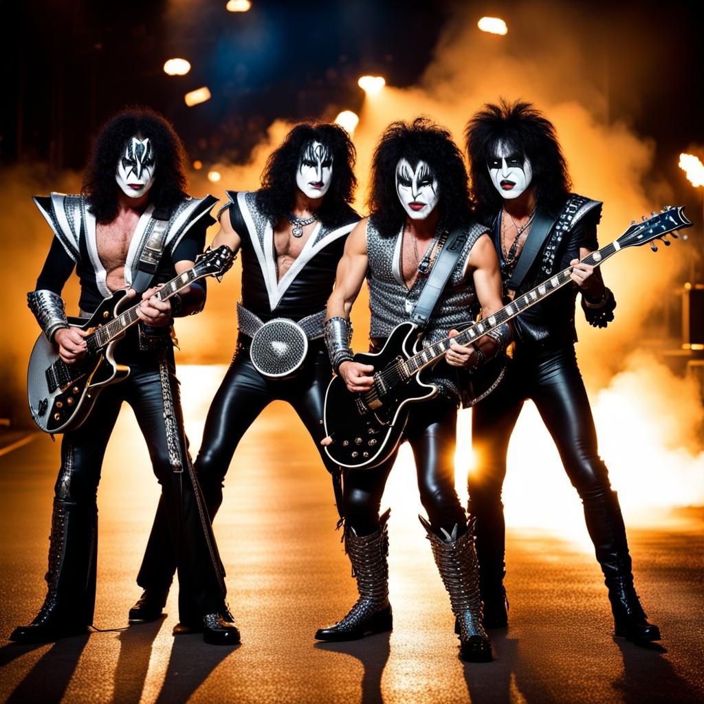 KISS Rock Band on Tour: Professional Photography