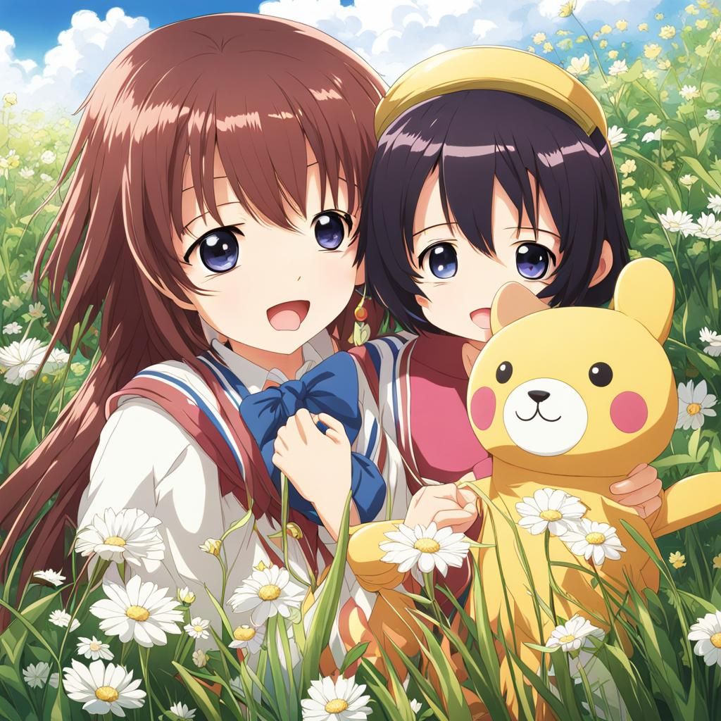 Huggy Wuggy in Anime Key Visual Style