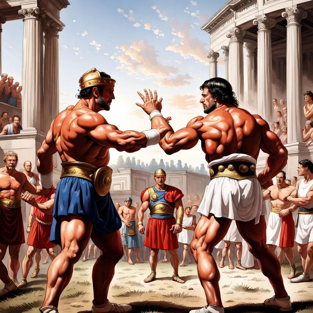 Gladiatorial Death Match in the Roman Empire