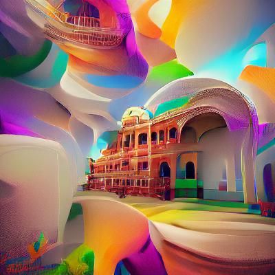 Jaipur's Albert Hall Museum: Hyperrealistic Psychedelic Land...