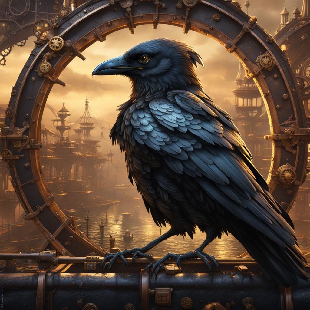 Steampunk Crow