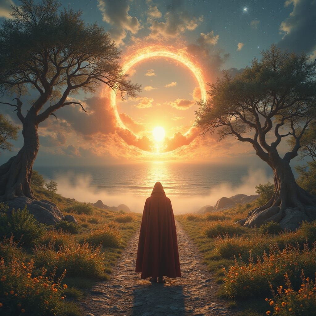 Epic Destiny Awaits the Lone Traveler in a Hyperrealistic La...