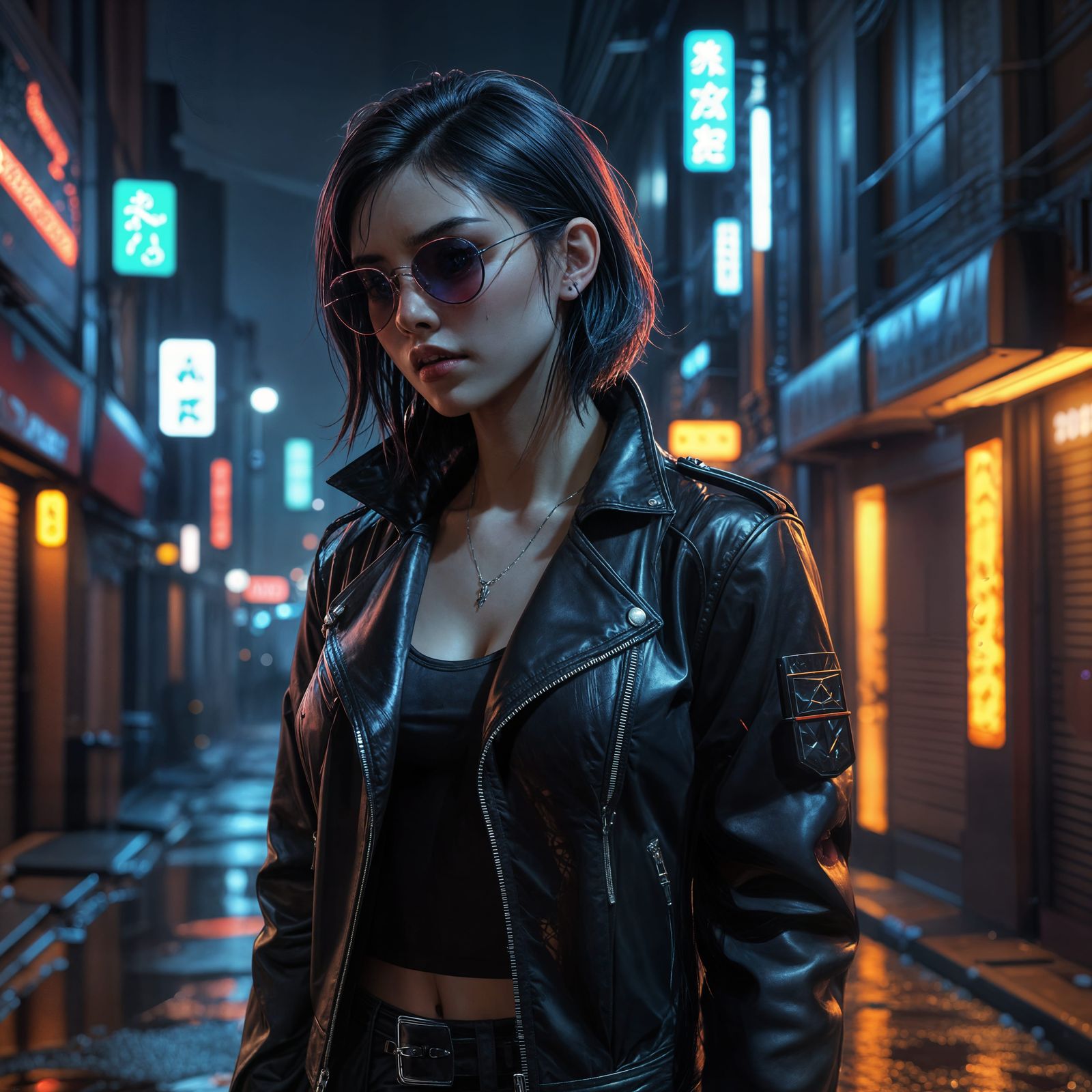 Vampires in Modern Times, Blending Anime and Cyberpunk Style...