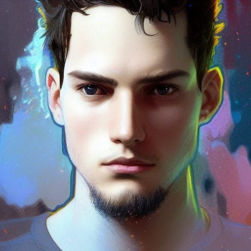 Detailed Portrait of a Boy in Digital Art Style