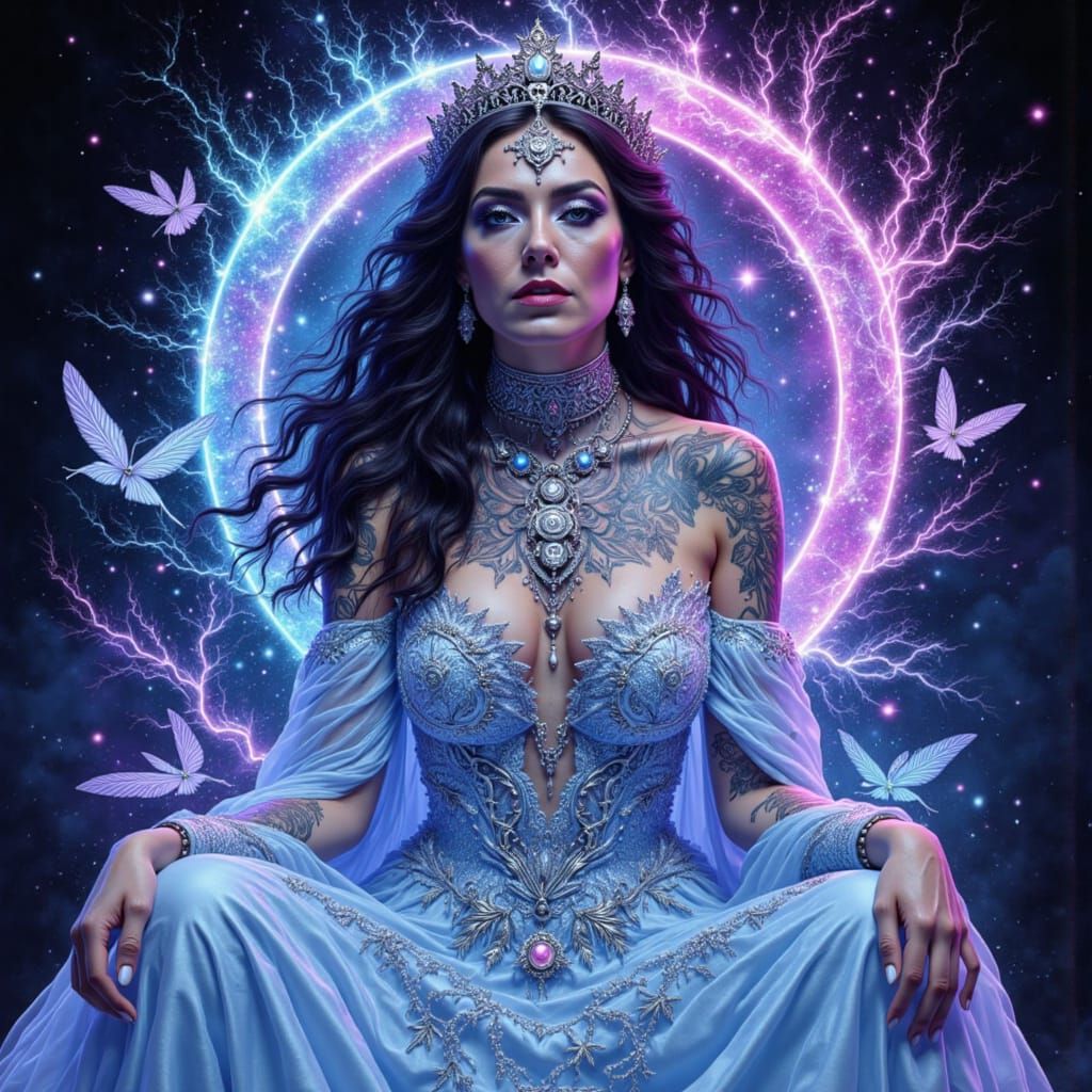 Empress Tarot Card with Siberian Ice Maiden