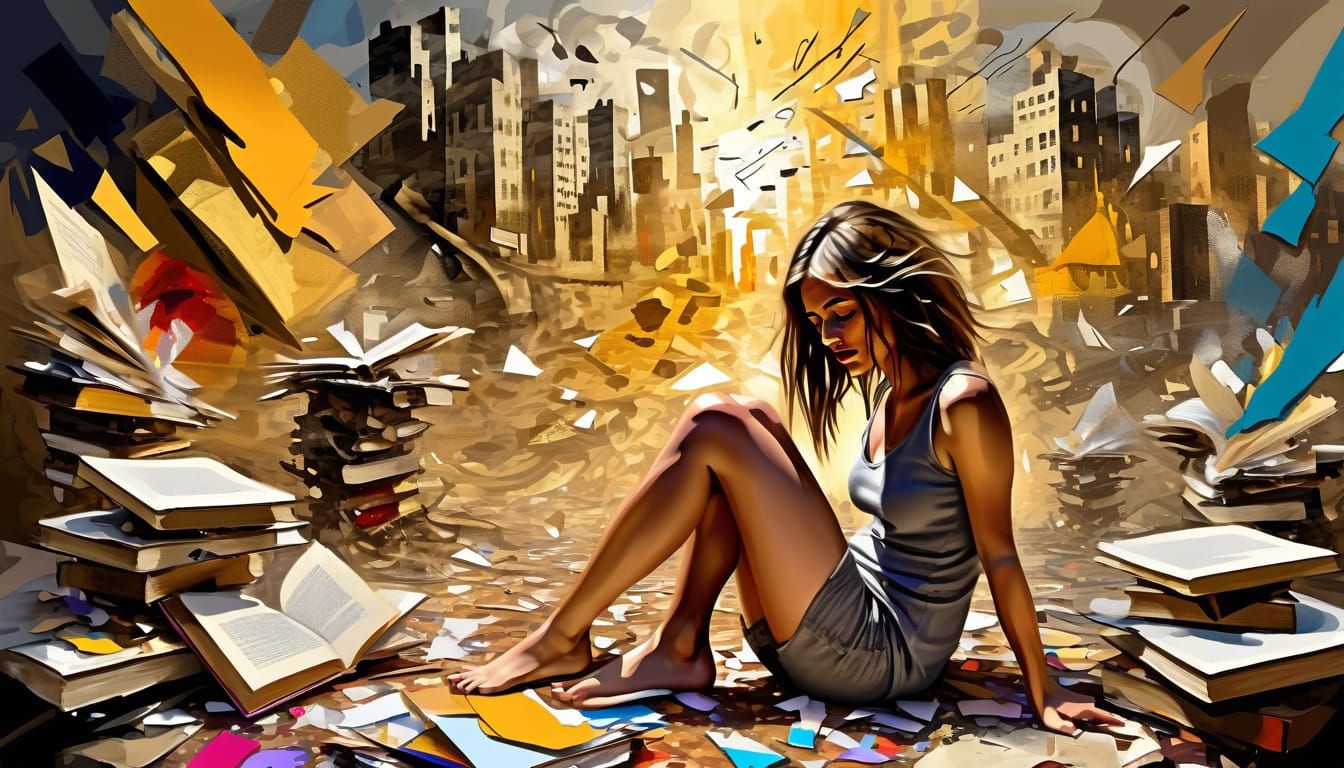 Surreal Cityscape of a Turbulent Mind