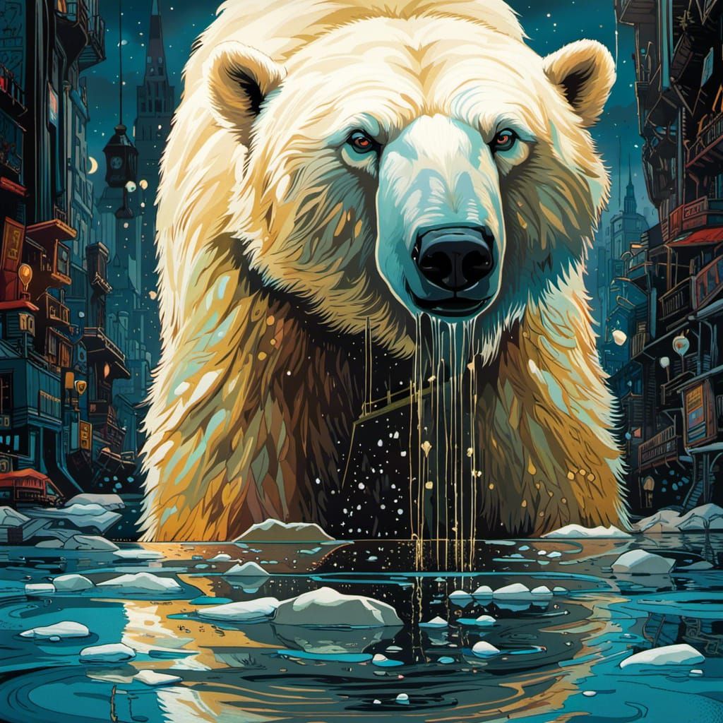 Snowy portrait