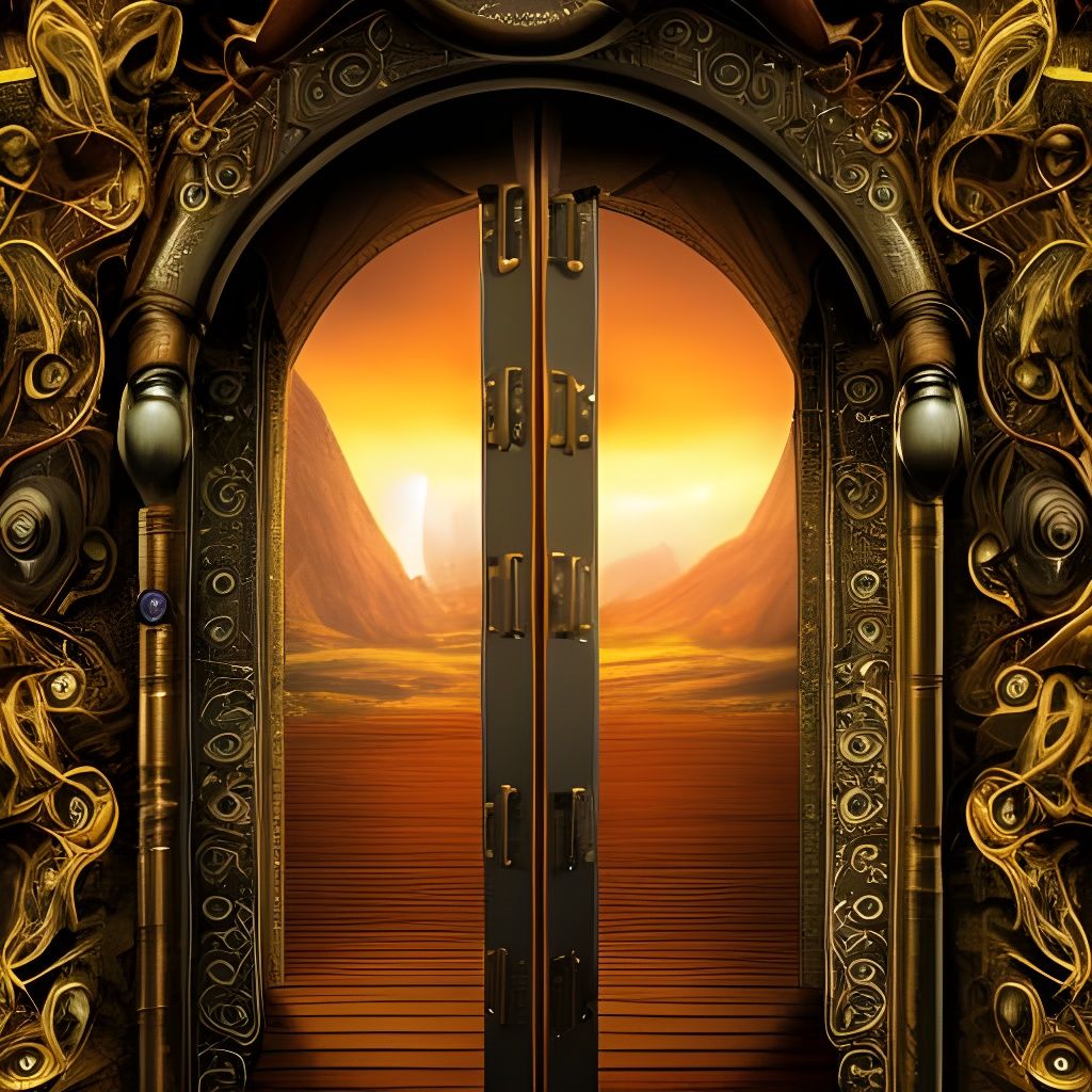 Clockwork Doorway to Time Travel Portal
