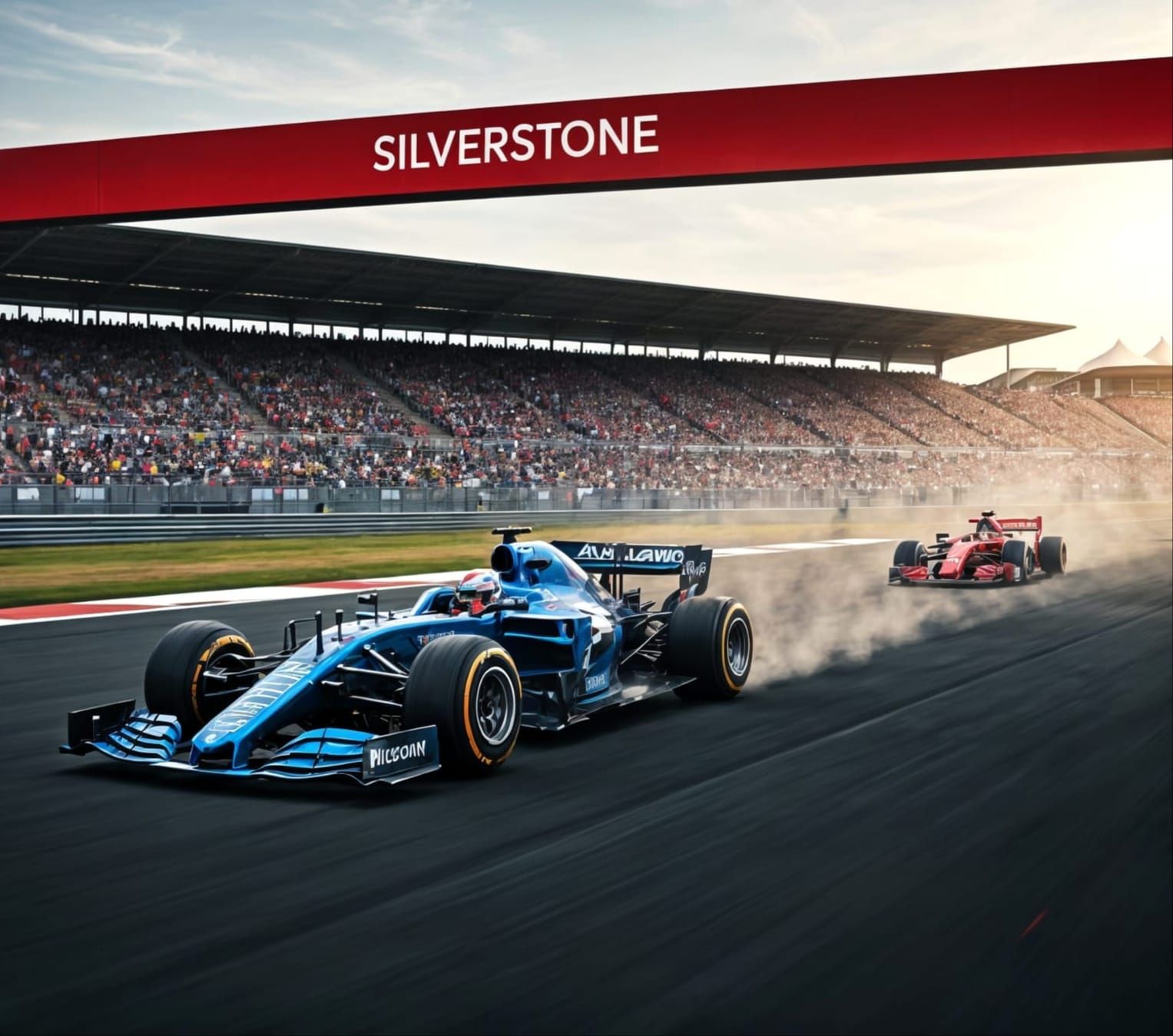 Formula 1 Racing at Silverstone: McLaren vs. Ferrari