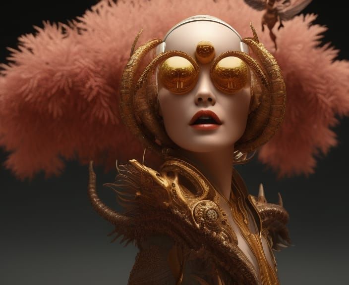 Dreamlike Alien Social Gathering in Hyperrealistic Detail