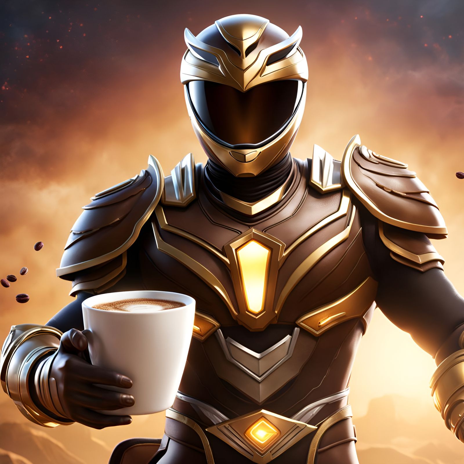 Coffee Ranger: Detailed Matte Painting Concept Art