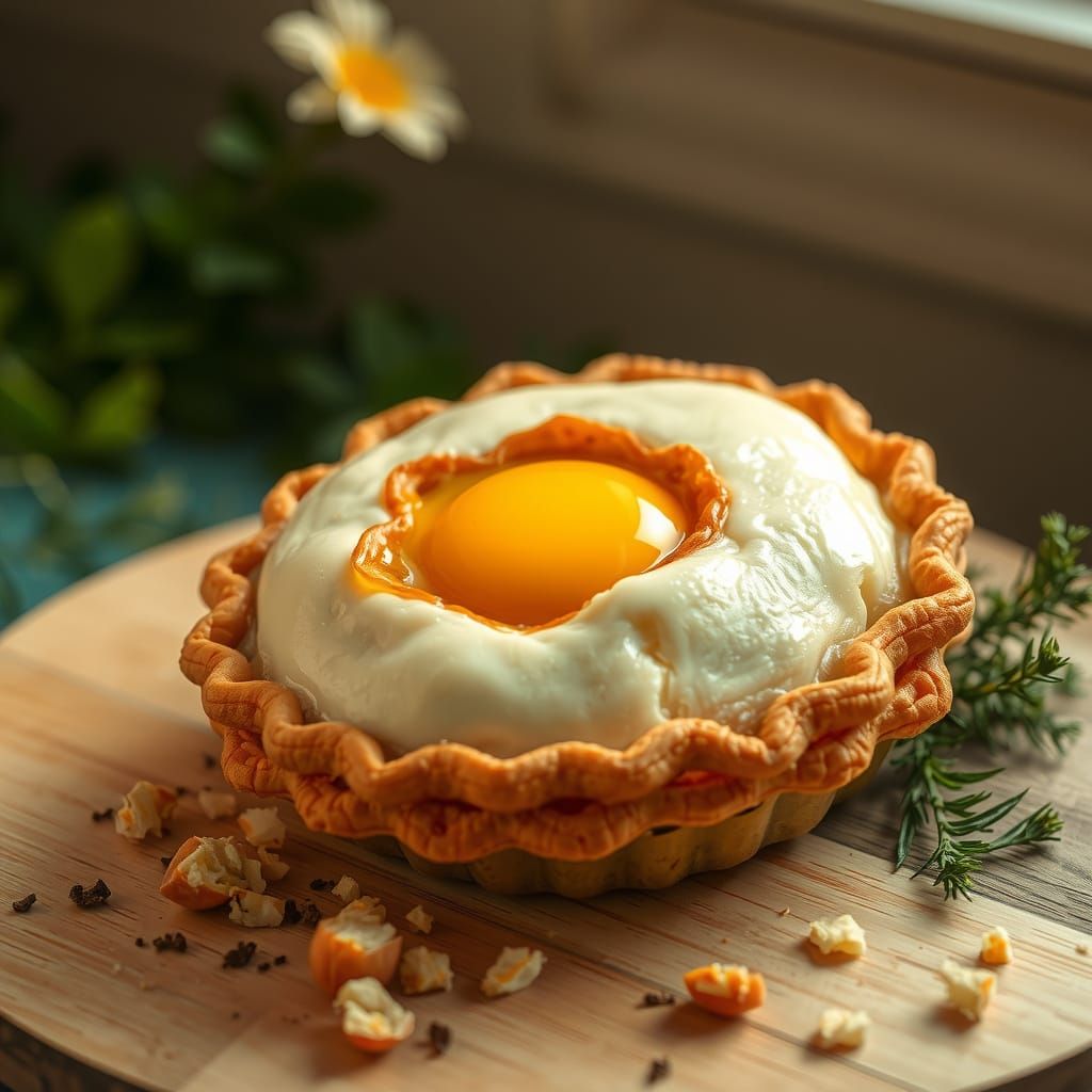 baked sunny egg pie