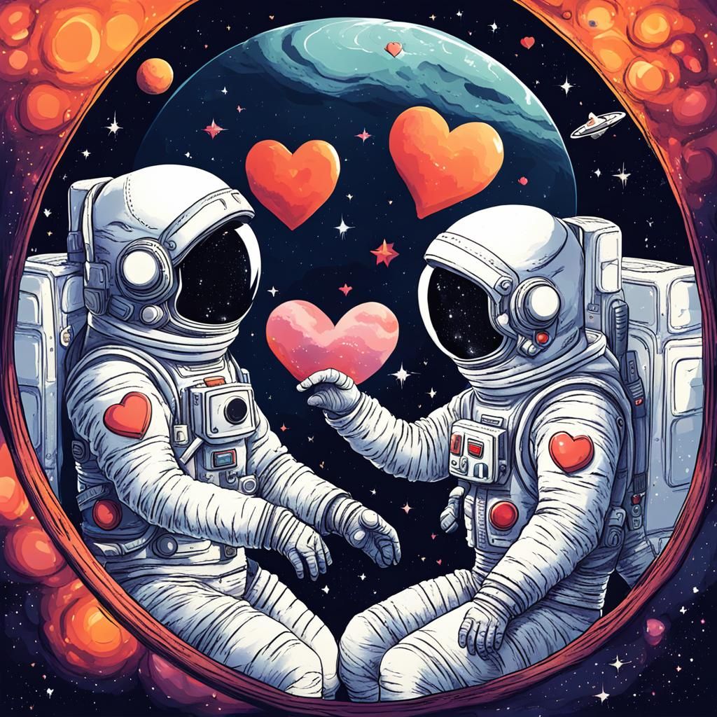 Abstract Love in Space: Cosmic Art