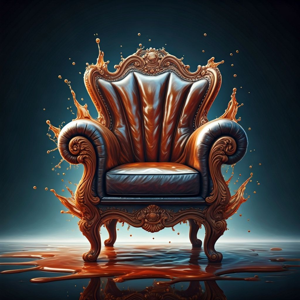 Hyperrealistic Armchair Sculpted From Soda And Ice