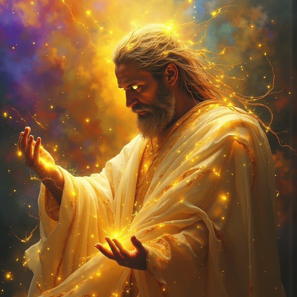 Divine Figure in Golden Glory