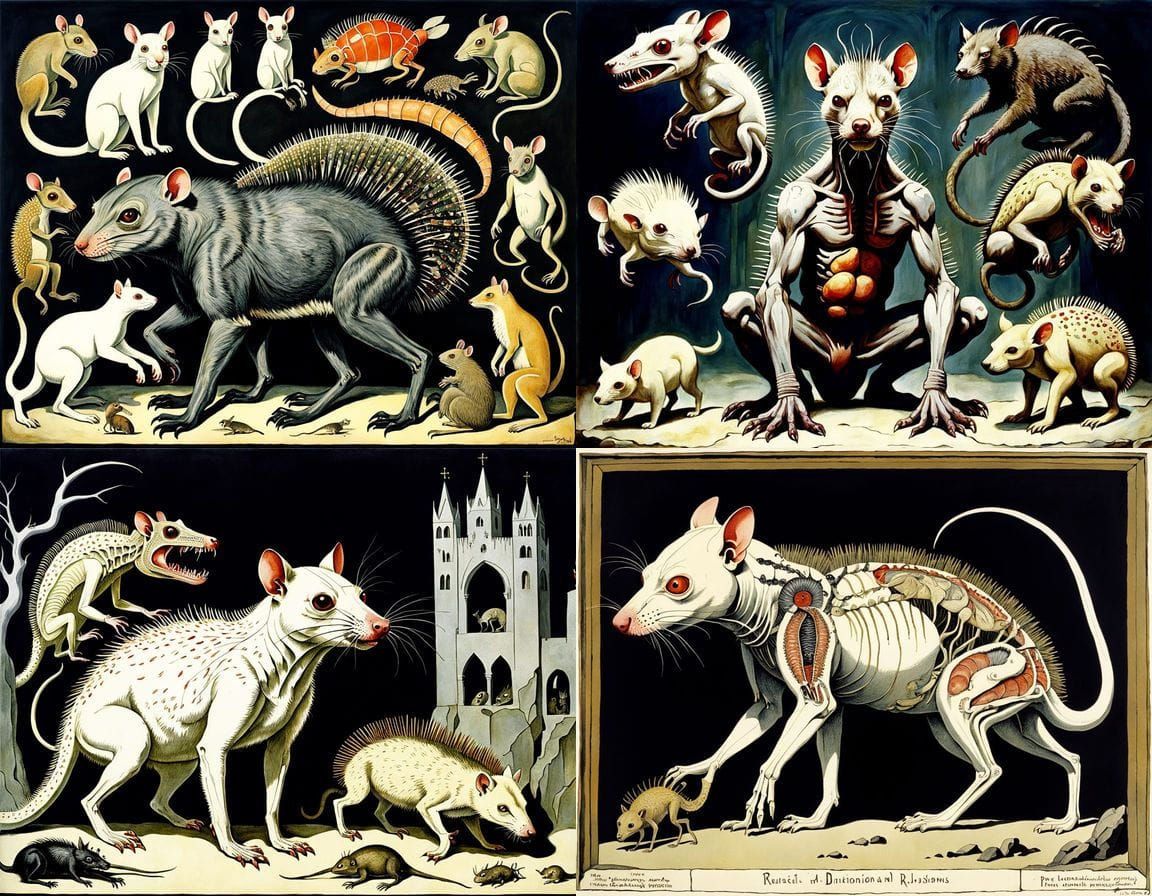 Surrealistic Abomination in the Style of a Grotesque Cyberpu...