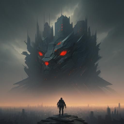 Chang'an City Comic Book Art in Matte Painting Style