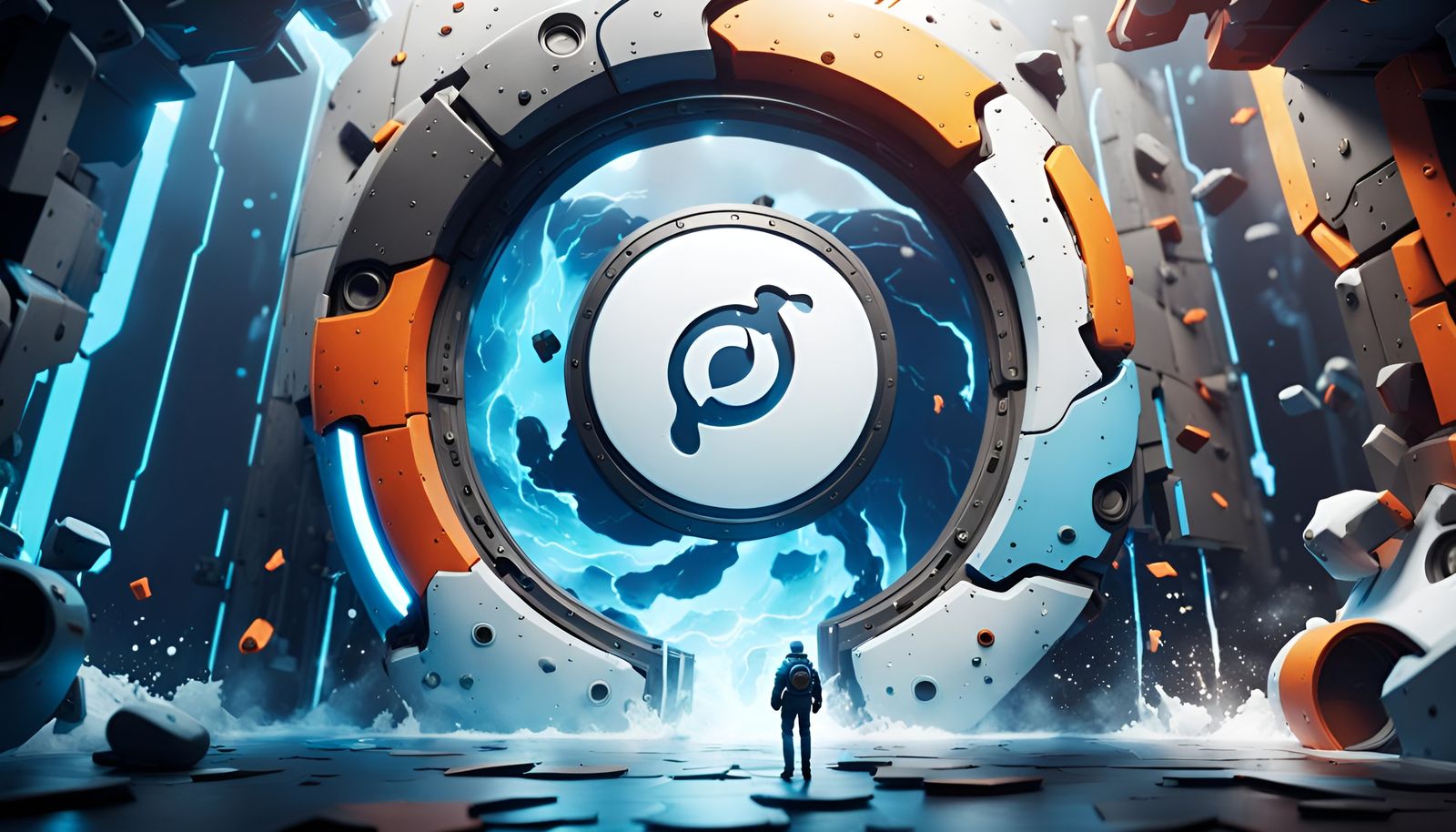 Hyperrealistic Portal from Valve Game in 8k