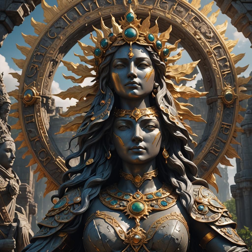 Dalida, two-headed goddess