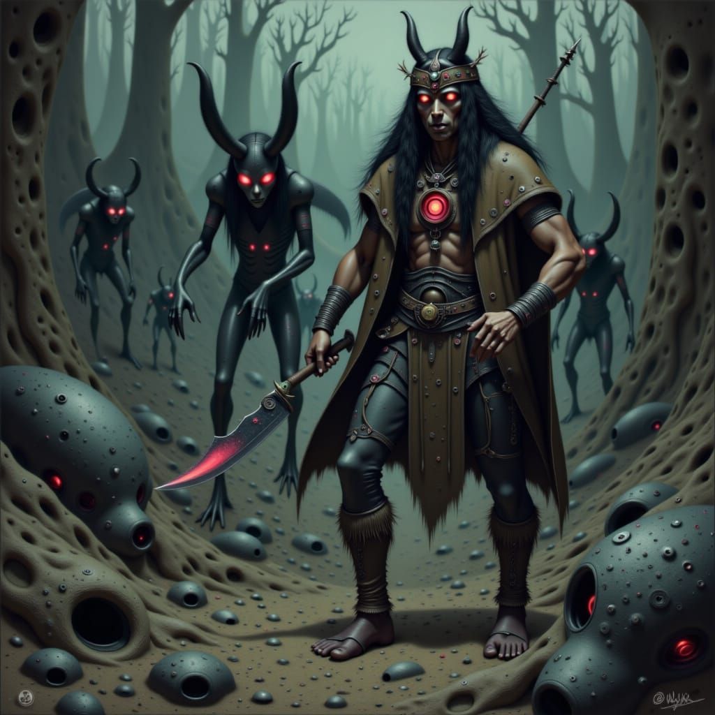 Native American Vampire Shaman Battles Aliens in Dark Fantas...