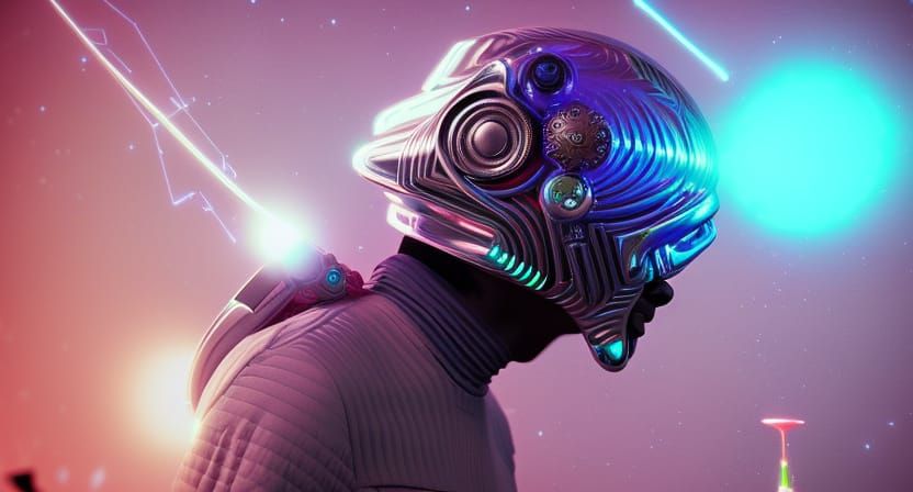 Psychedelic Quantum Skywalker in Cassette Futurism