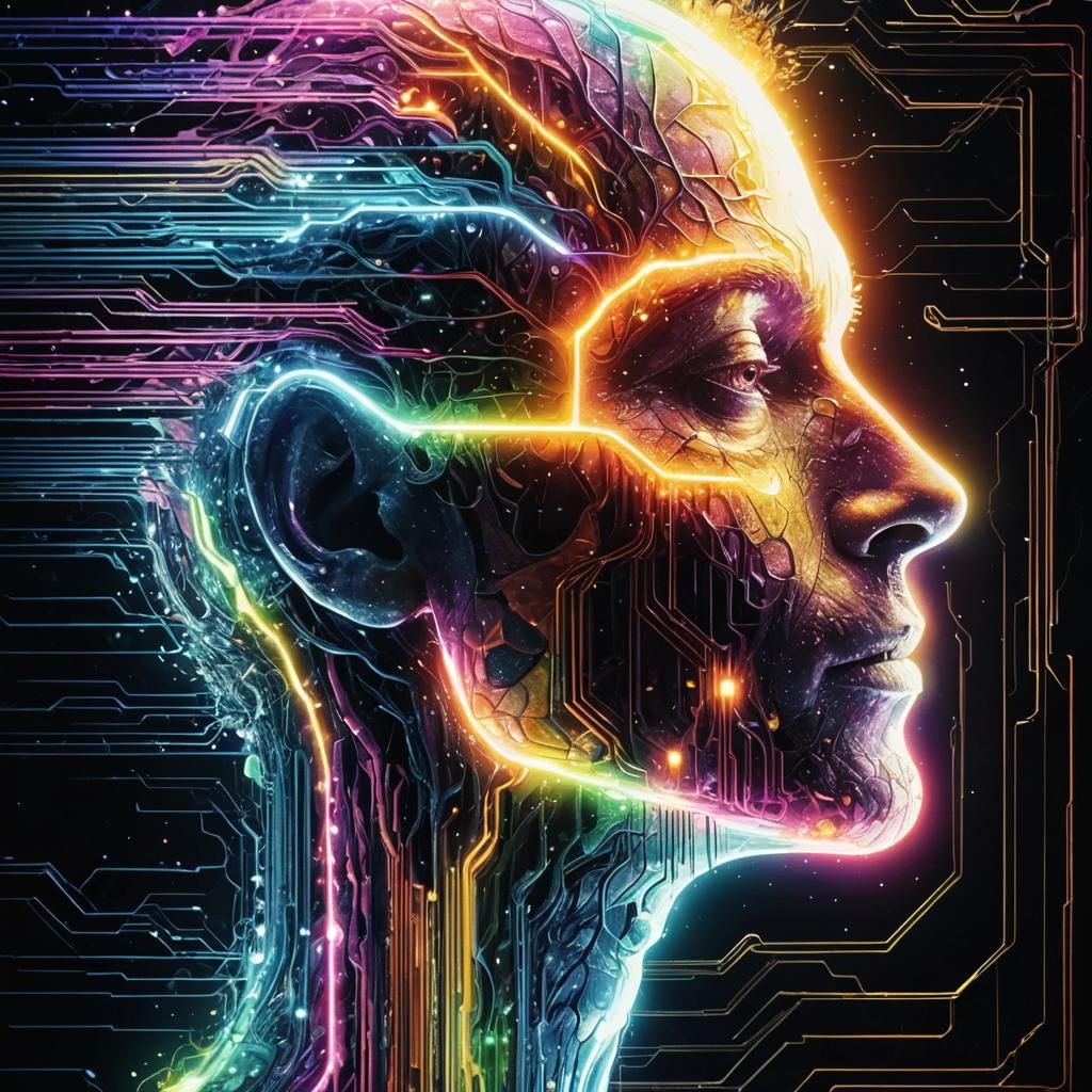 Psychedelic Forest: A Trippy Vision in Extreme Detail