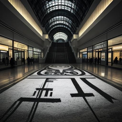 Hyperrealistic Chalk City Art in Mall