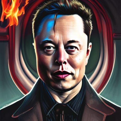 Ringmaster of a Dark Circus Digital Painting