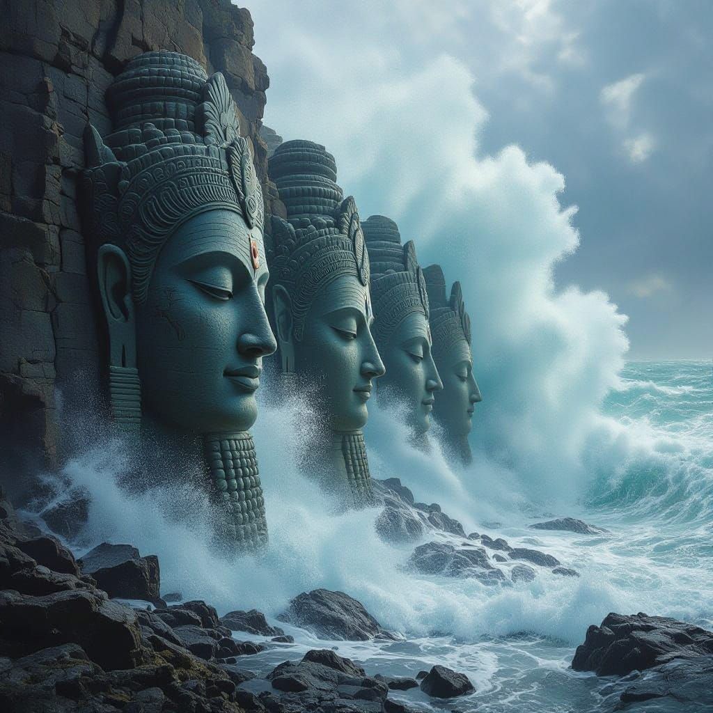 Ancient Gods Stir the Tempestuous Ocean