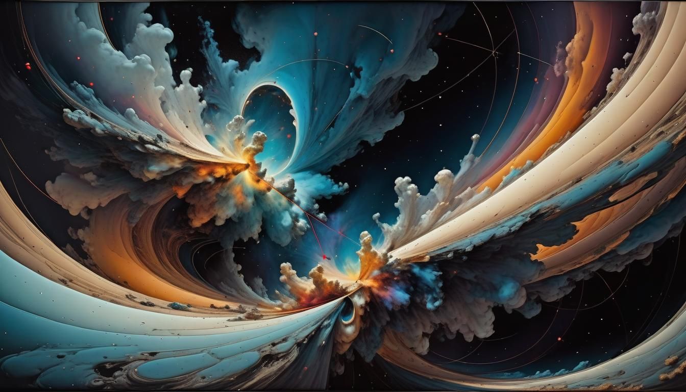 Abstract Nebula Triangulation in Style of Moebius