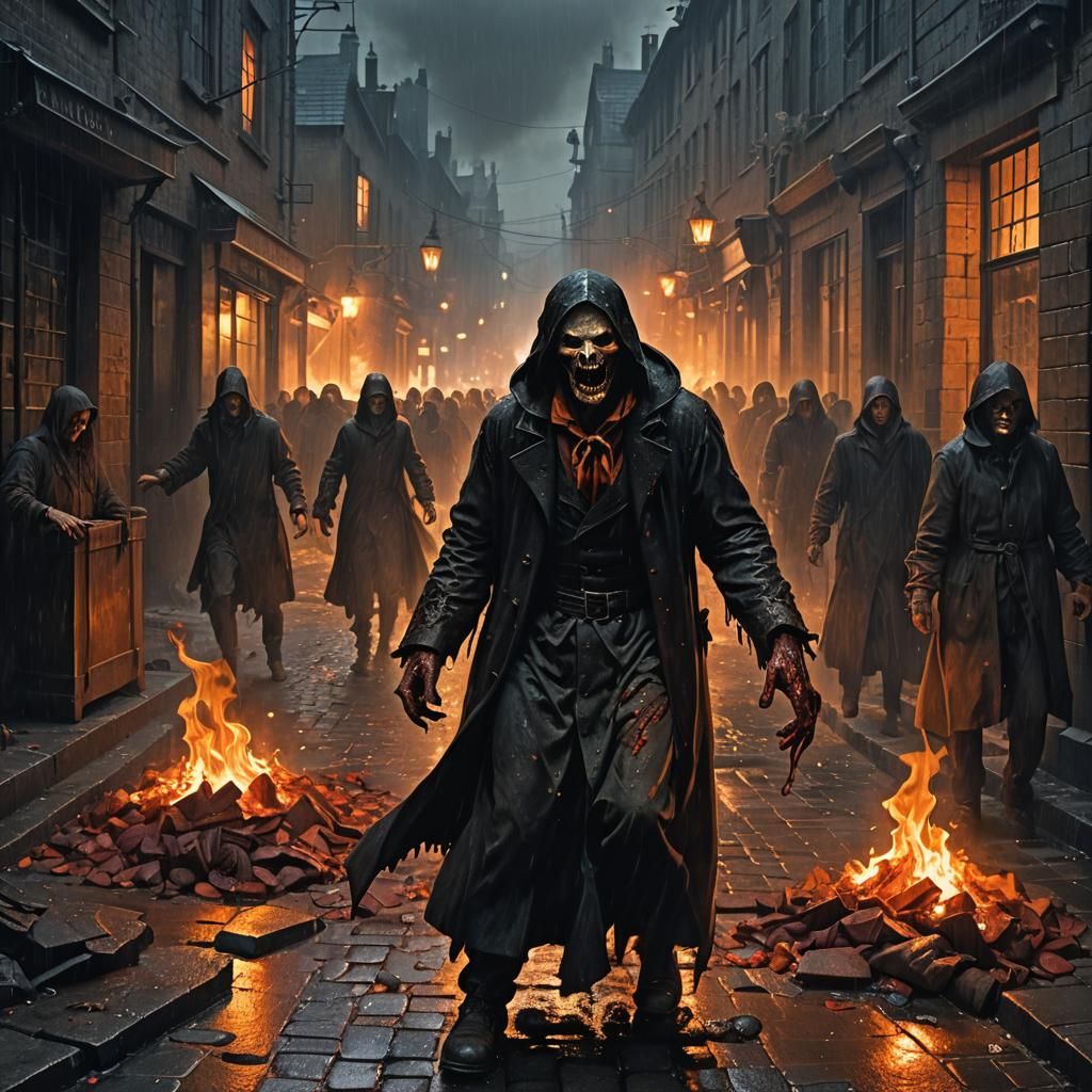 Dark Gothic Horror Scene in Greg Rutkowski-Style