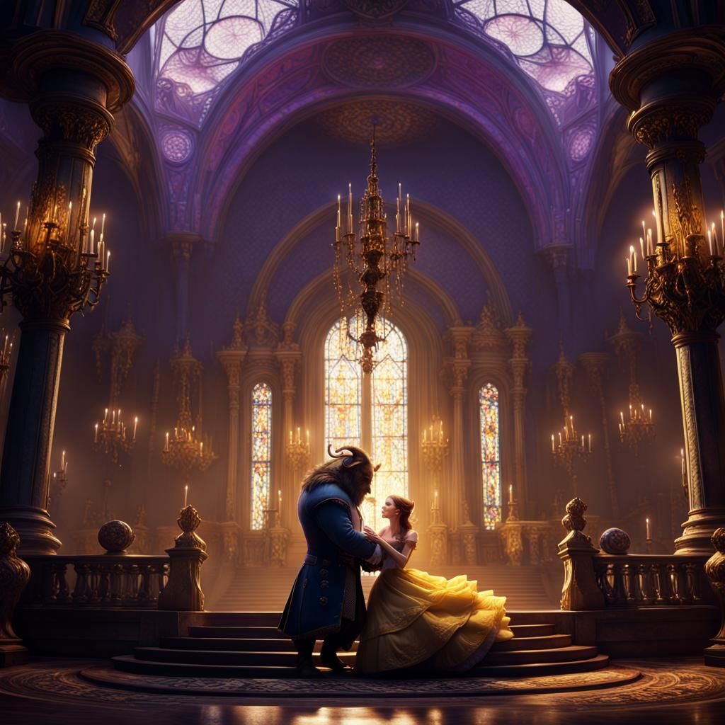 Beauty and the Beast Dark Fantasy Art