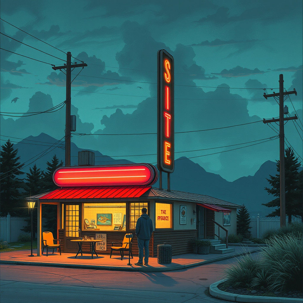 Dystopian Sci-Fi Landscape Art