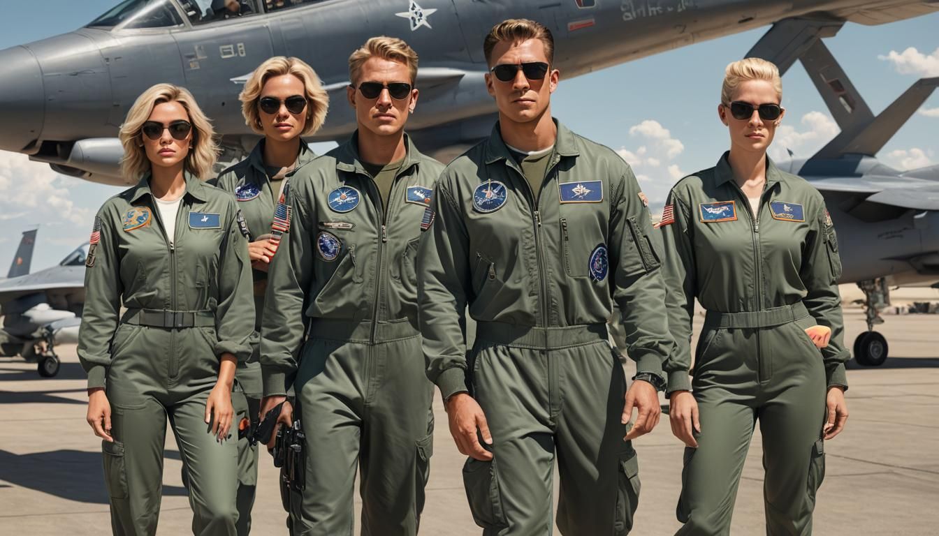 US Air Force Pilots in Ultra High Resolution