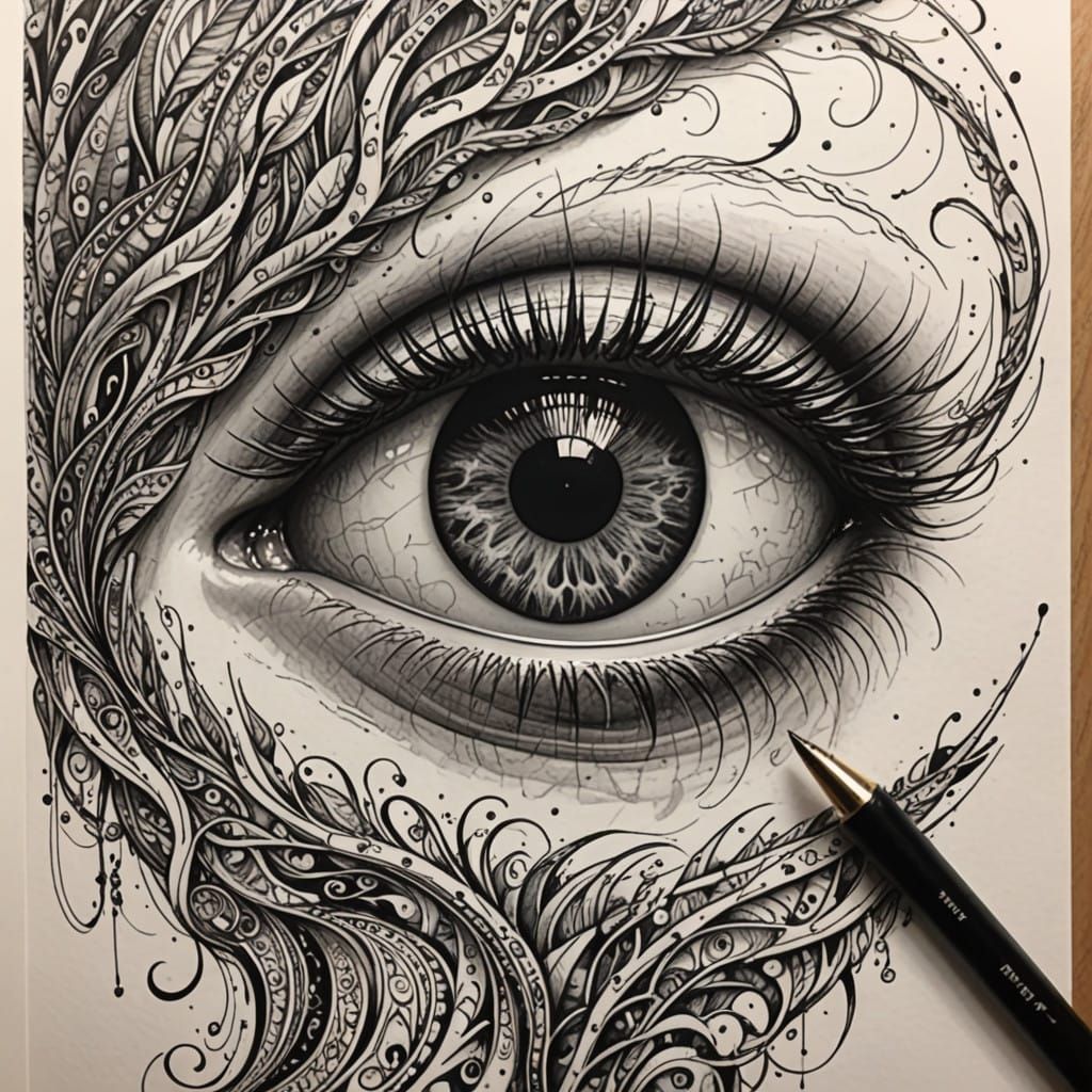Eye in a Whirlpool of Creative Energy