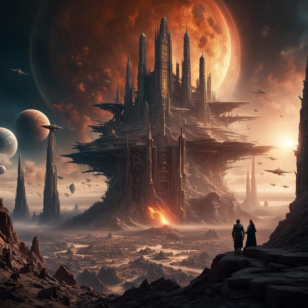 Epic Digital Painting of the Arcturus War