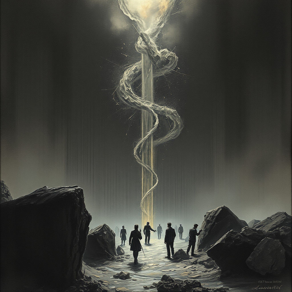 Dollar Sign Bottom Line in Doré Style