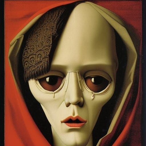 Young Vampire Lord in Oil Painting Style