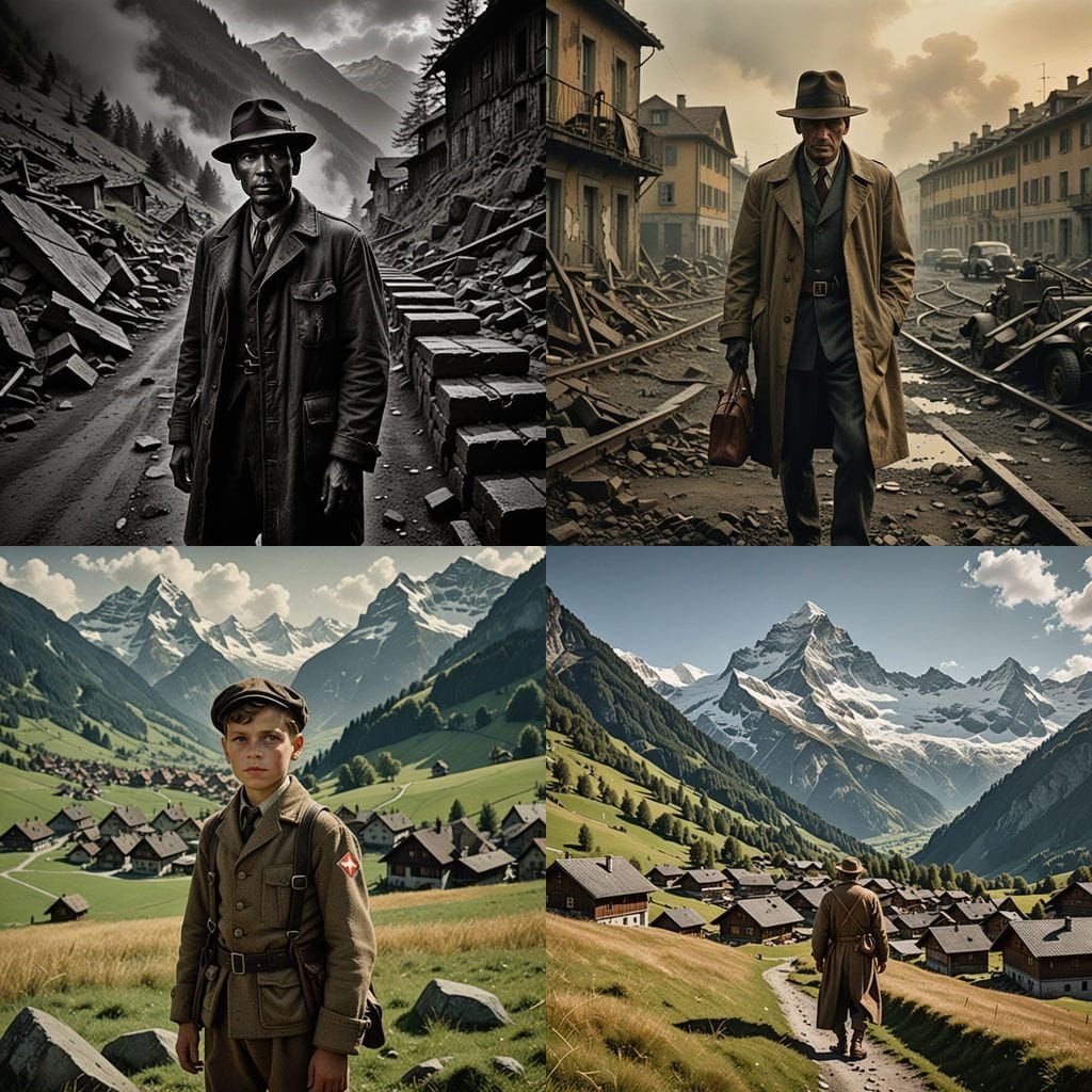 Swiss Filmmaker Otto Dornbierer in WW2-Era German Swiss Styl...