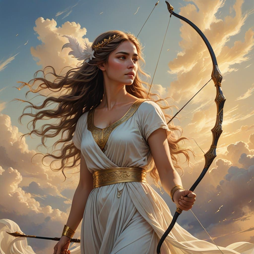 Ethereal Goddess in Renaissance Style