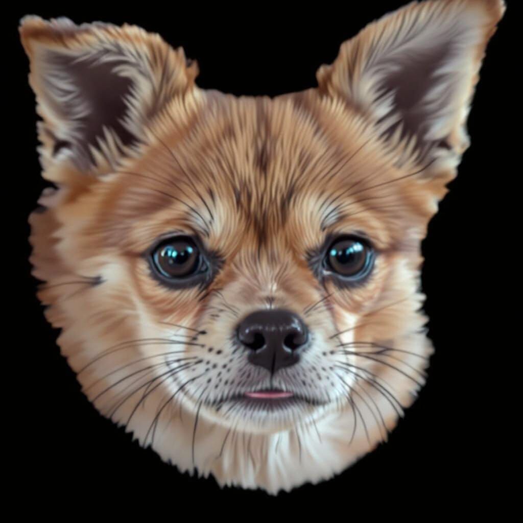 Monochromatic Abstract Landscape in Black and White