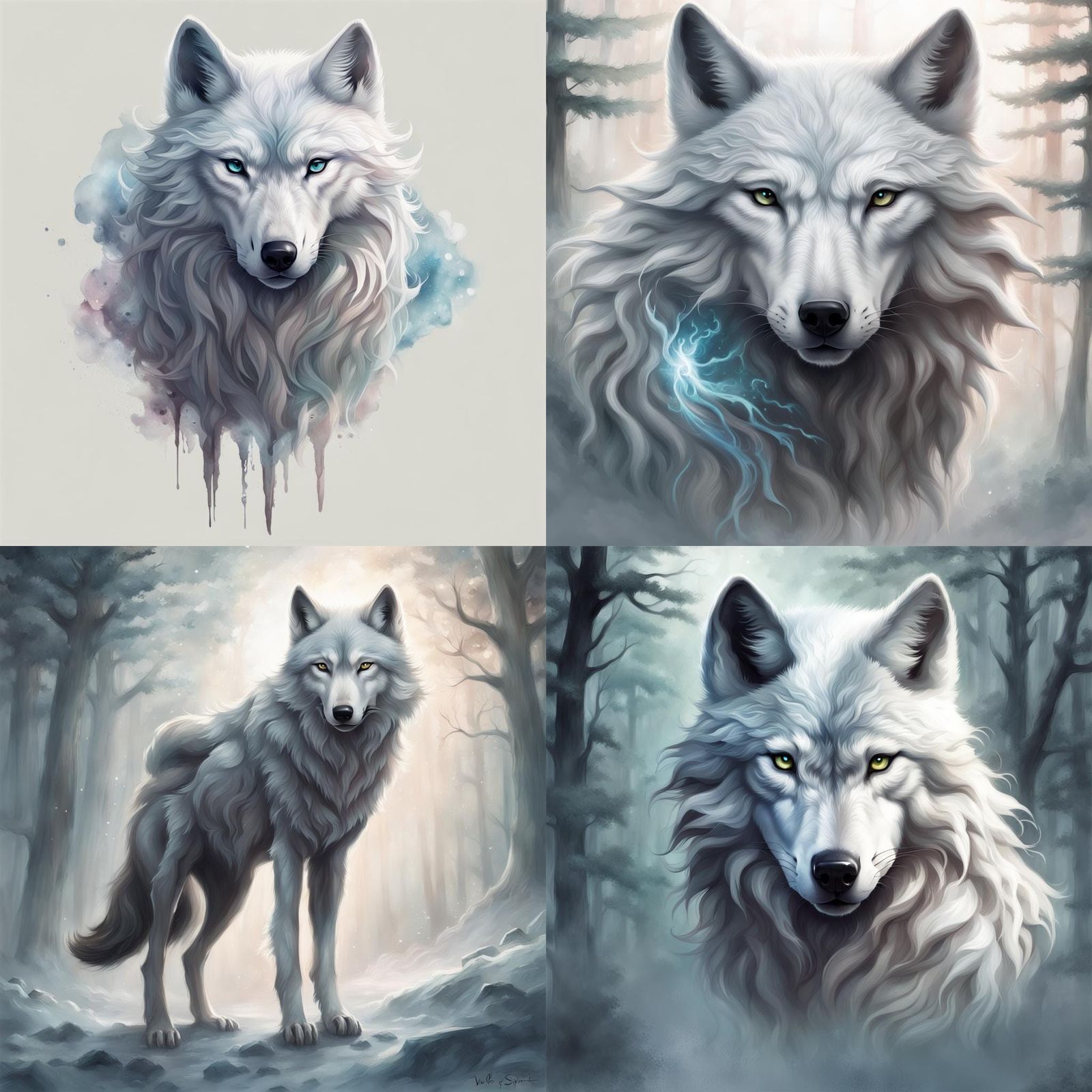 Ethereal Wolf Spirit in High Quality