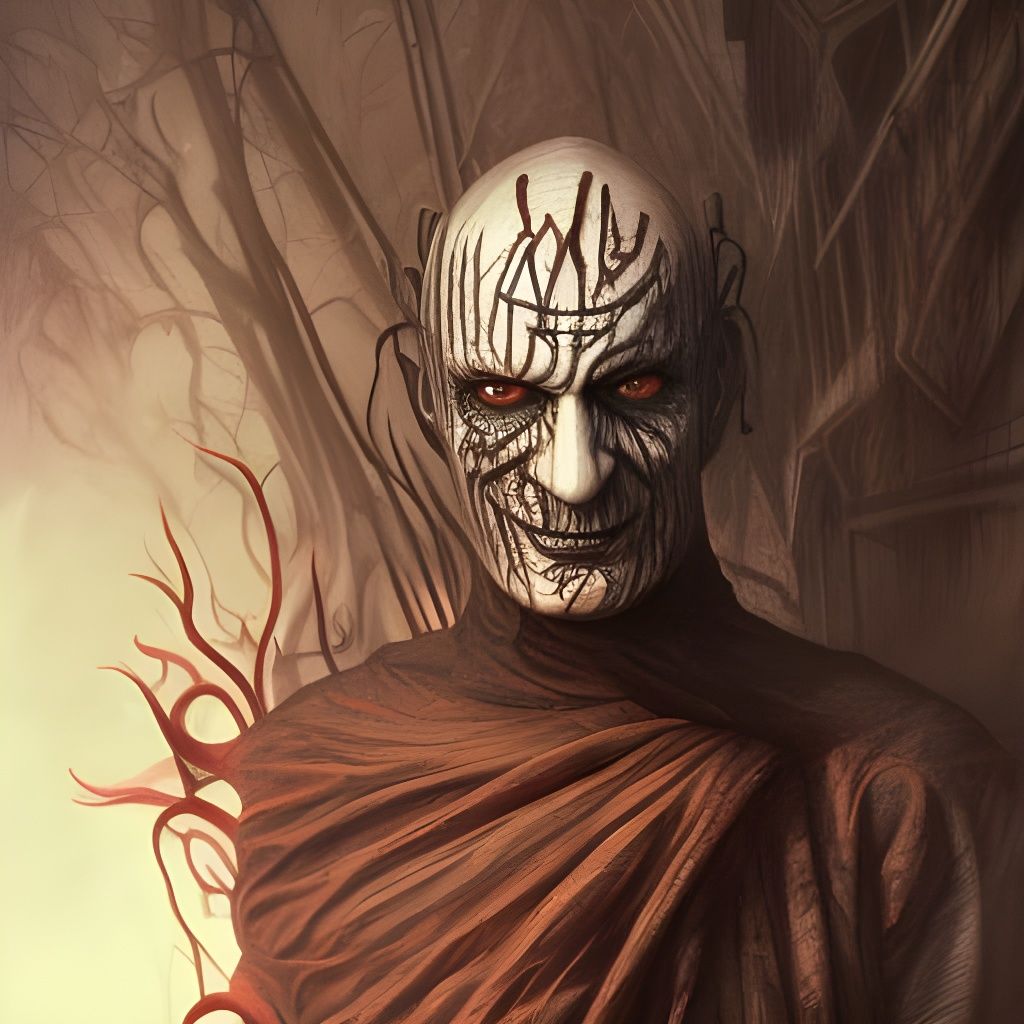 Neo-Victorian Freddy Krueger Portrait in Dark Horror Style