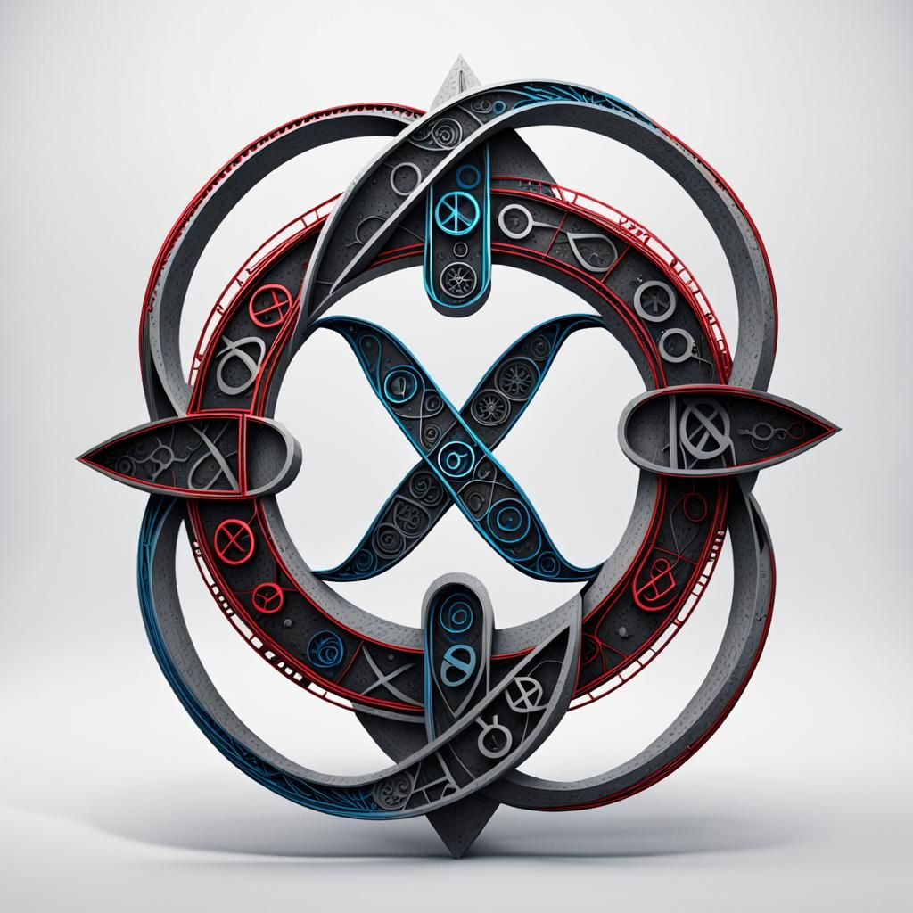 Infinity Symbol Concept Art in Bold Black