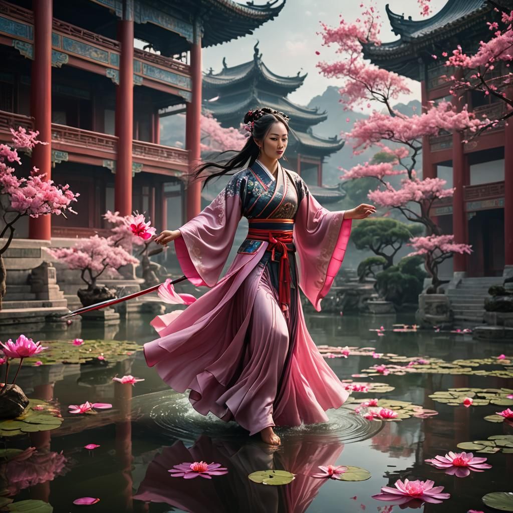 Xianxia Wind Spirit in Chinese Palace