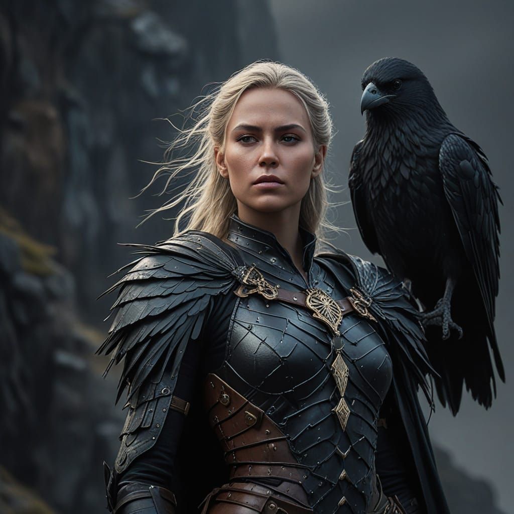 Dark Fantasy Storm Crow Maiden Masterpiece