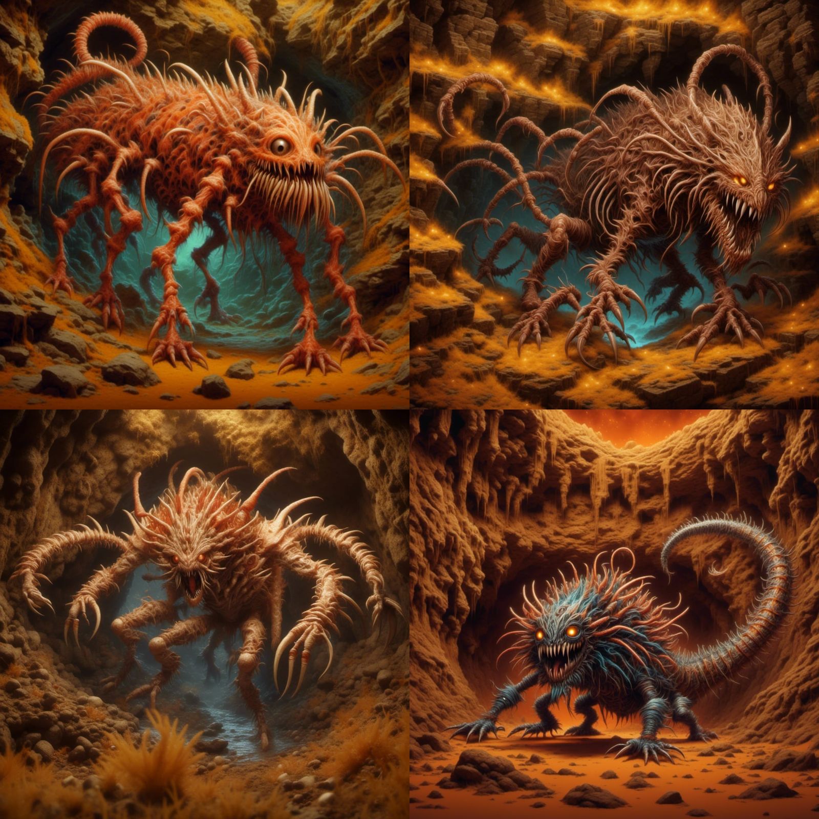 Terrifying Hybrid Monster Emerges from Dark Cave