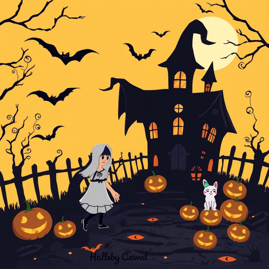 Halloween Night AI Image